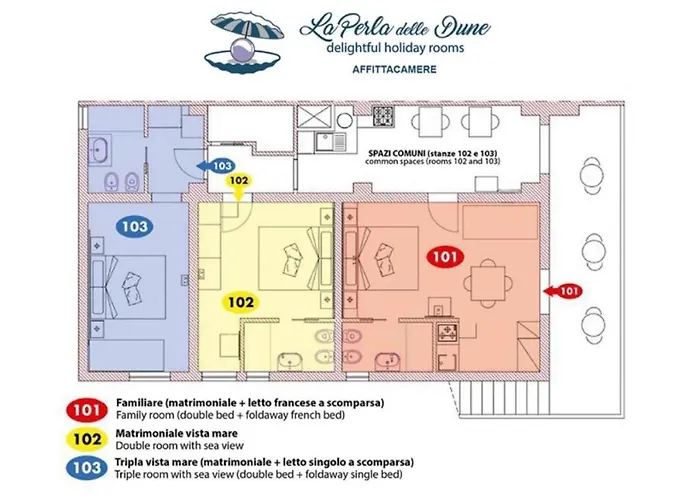 La Perla Delle Dune Guest house